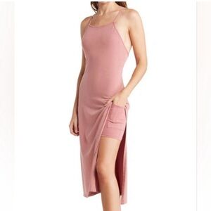 NWT Free People Movement Withered Rose Hot Shot Stretch Cotton Tank Dress